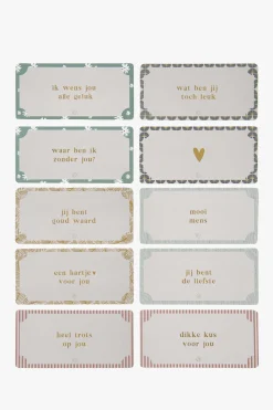 zusss 10 complimentenkaartjes in doosje multicolor