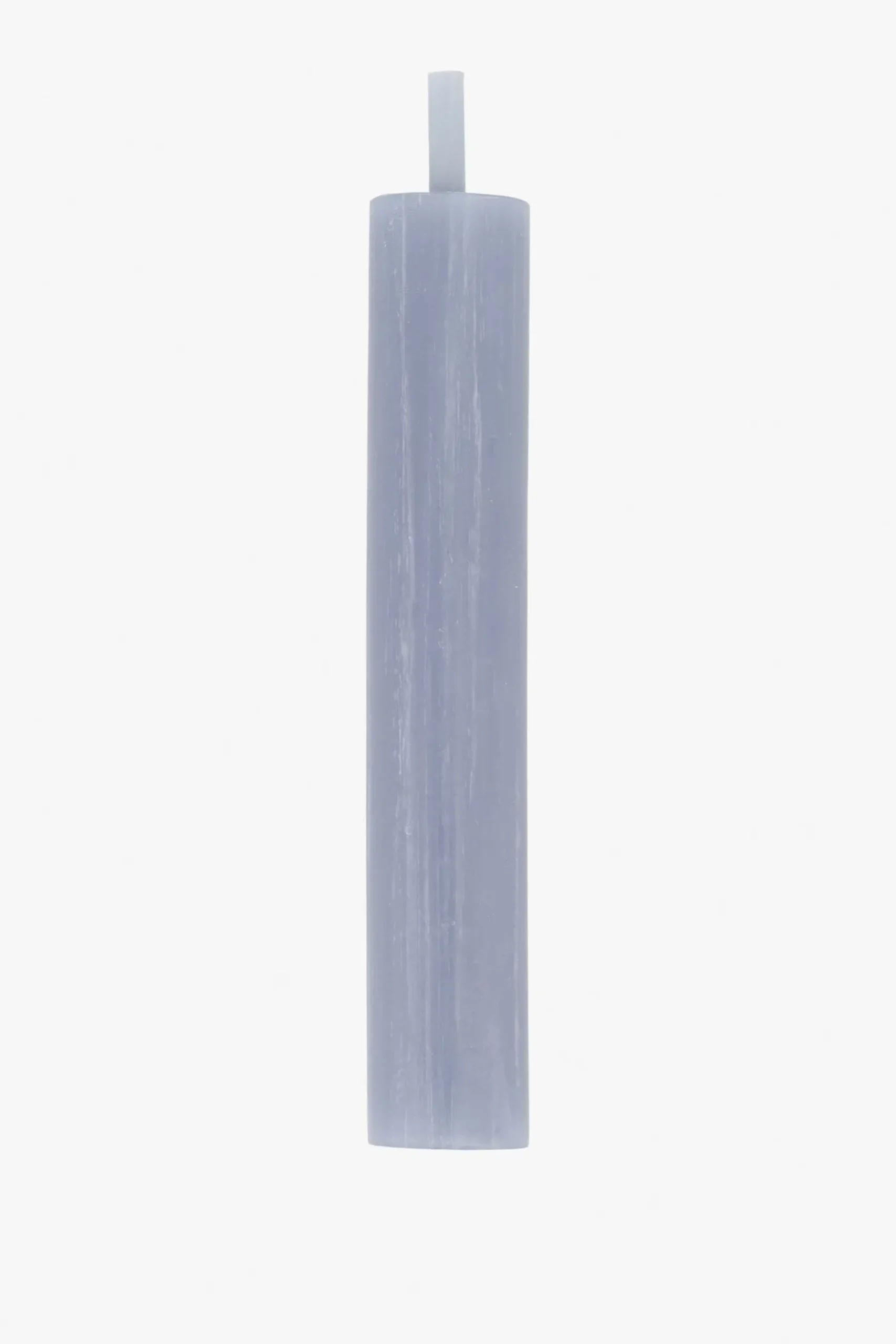 zusss 4 rustieke kaarsjes 12cm grijsblauw