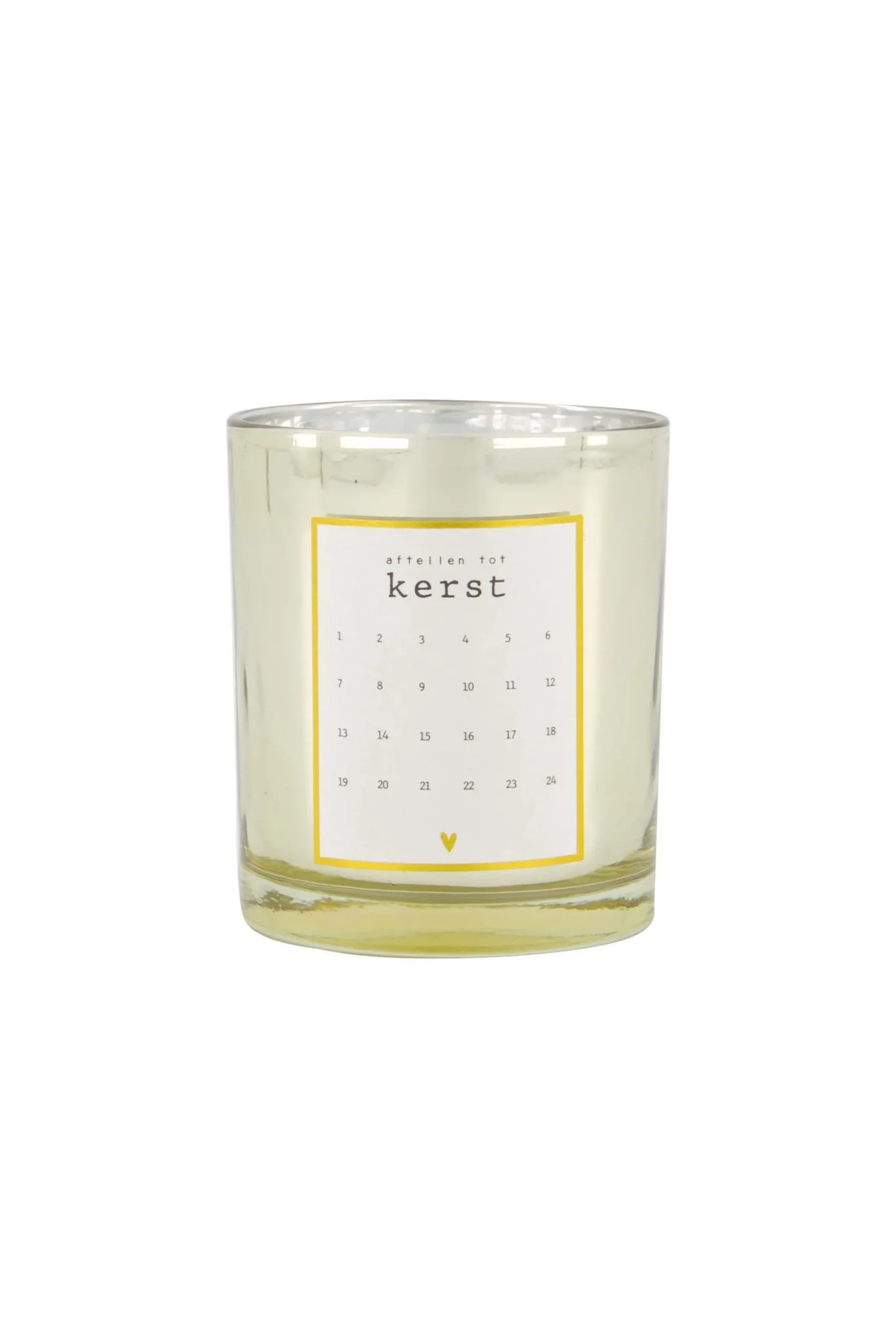 zusss adventkaars winterbloem goud