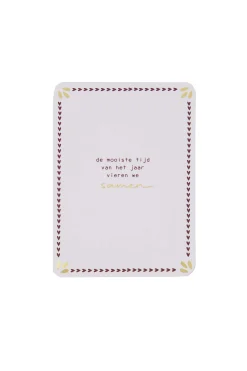 zusss ansichtkaart de mooiste tijd van het jaar wit