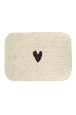 zusss badmat hartje antracietgrijs/off white