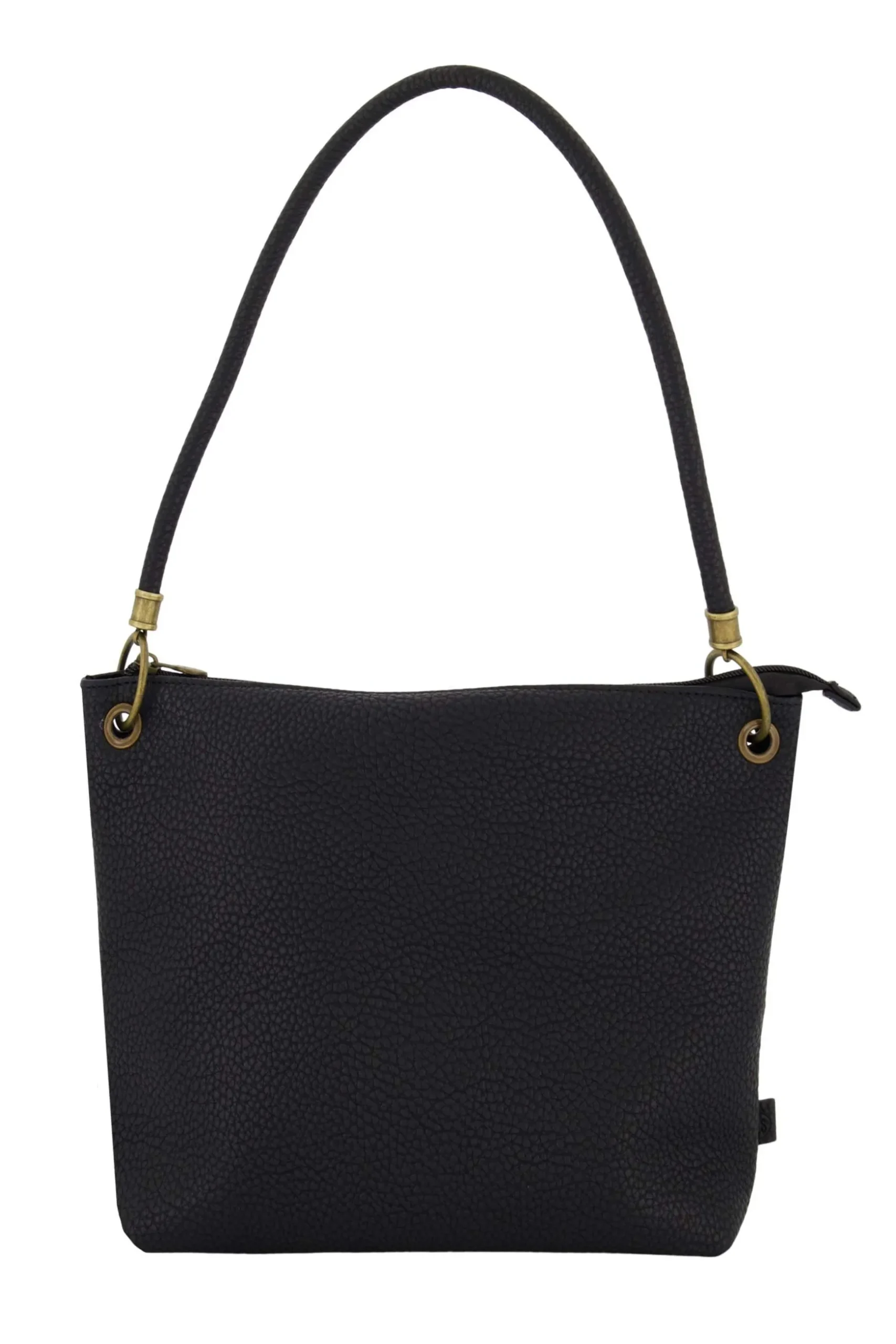 zusss basic schoudertas met hengsel L zwart