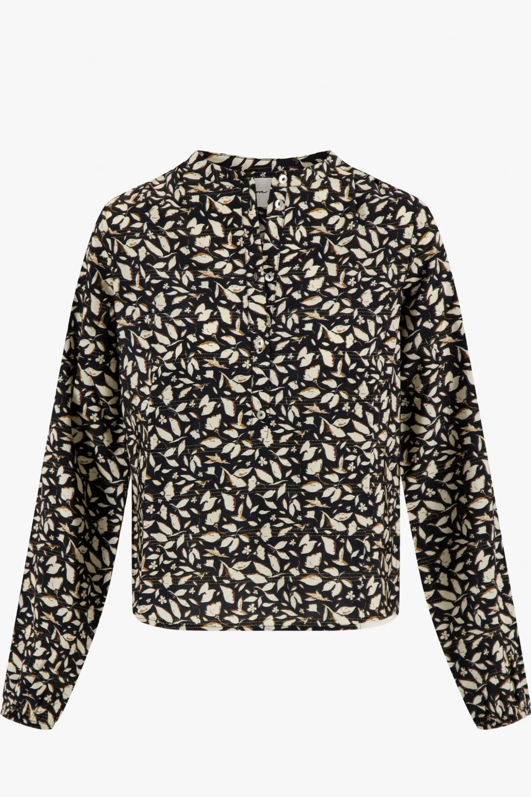 zusss blouse blaadjes print