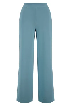 zusss broek met elastaan grijsblauw