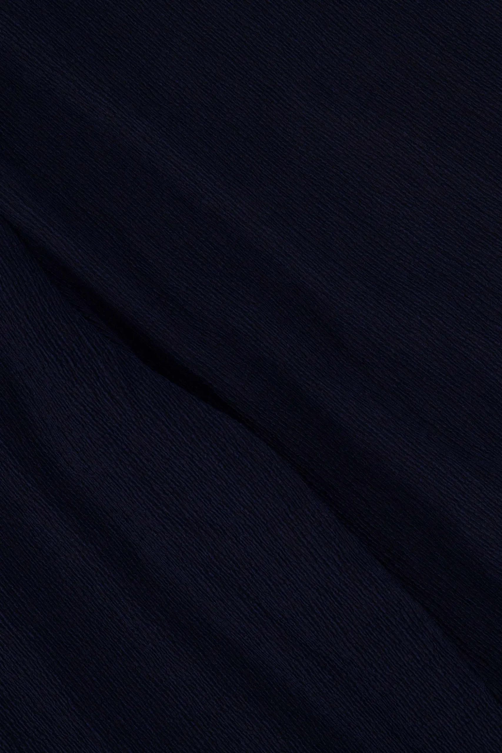 zusss broek van crinkle stof donkerblauw