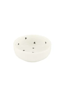 zusss dipschaaltje hartjes wit/antracietgrijs