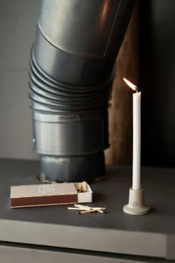 zusss doosje met 10 smalle kaarsjes lichtgrijs