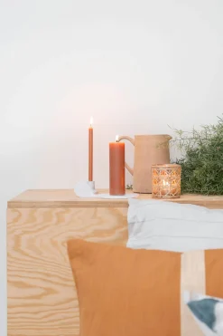 zusss doosje met 10 smalle kaarsjes 17cm zwart