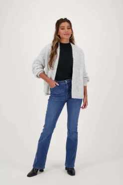 zusss flared jeans donkerblauw