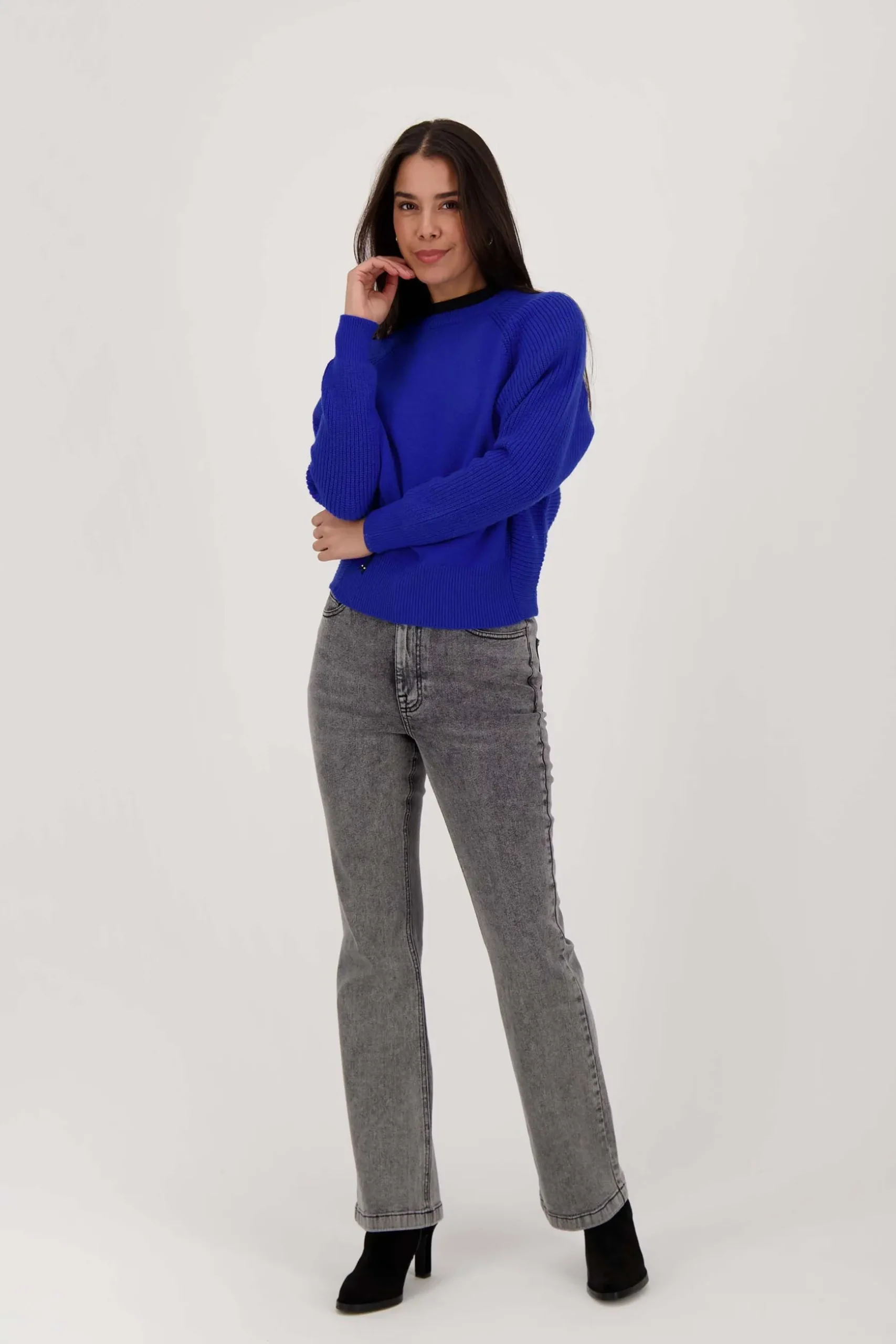 zusss flared jeans grijs