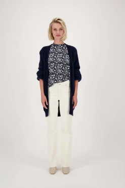 zusss fluffy vest donkerblauw