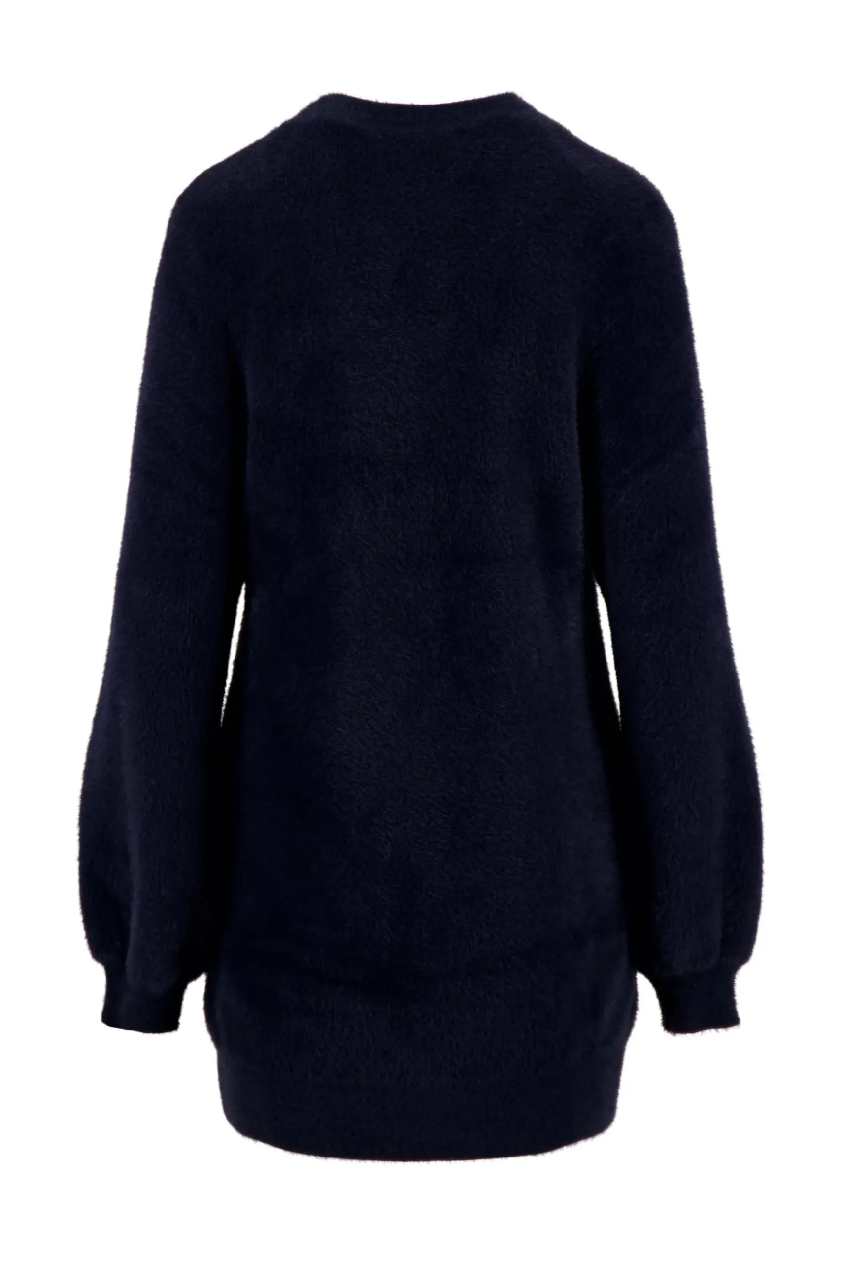 zusss fluffy vest donkerblauw
