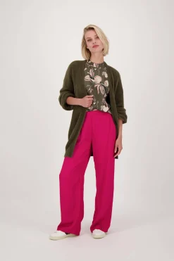 zusss fluffy vest donkergroen