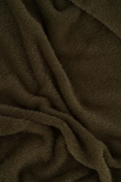 zusss fluffy vest donkergroen