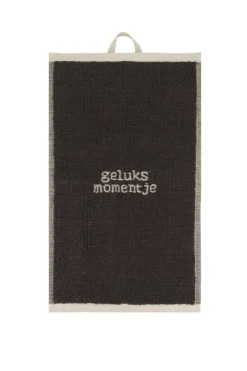 zusss gastendoekje geluksmomentje zand/antracietgrijs
