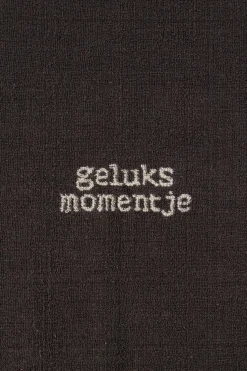 zusss gastendoekje geluksmomentje zand/antracietgrijs