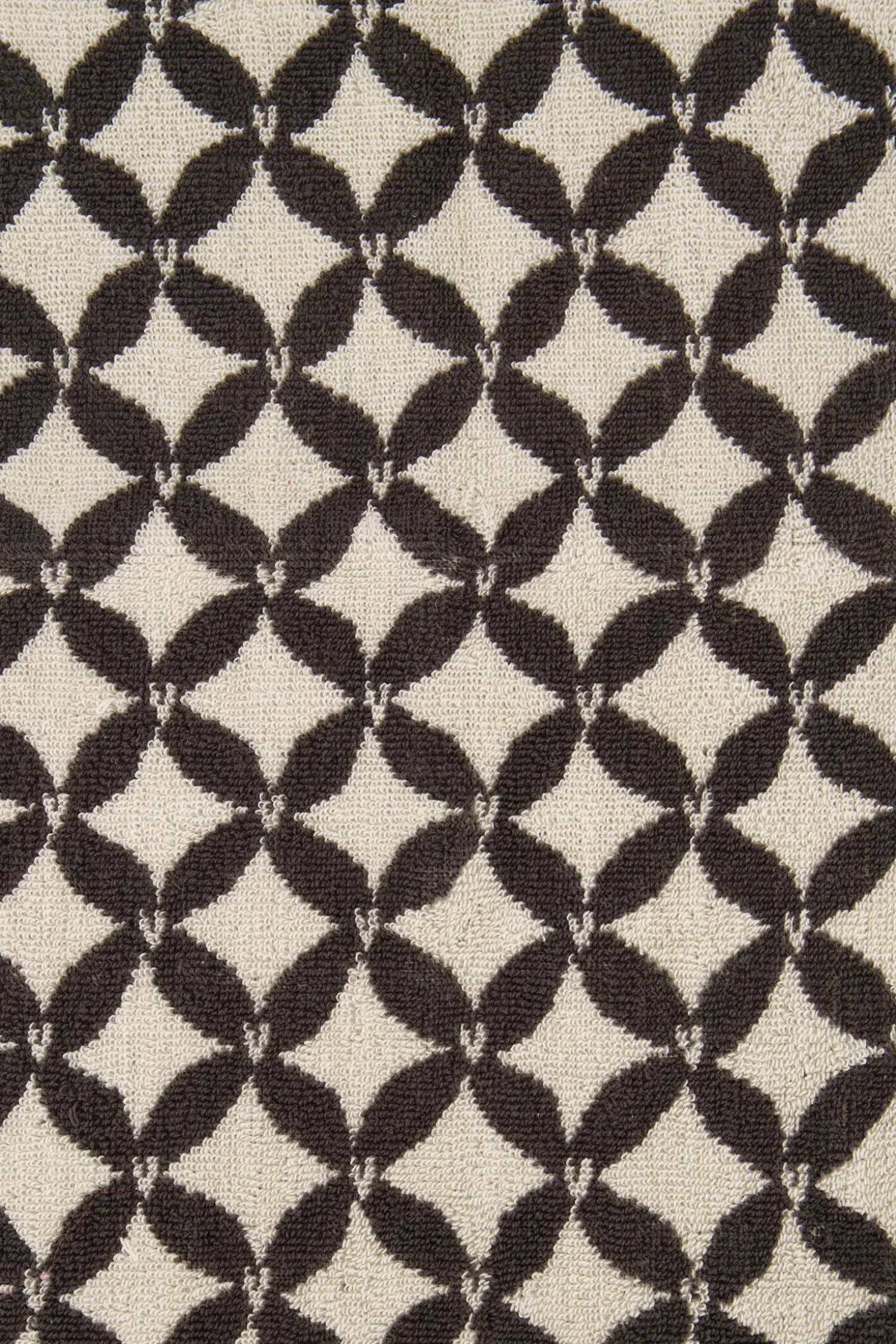 zusss gastendoekje patroon hartje zand/antraciegrijs