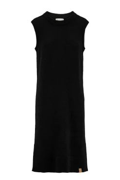 zusss gebreide spencer jurk zwart