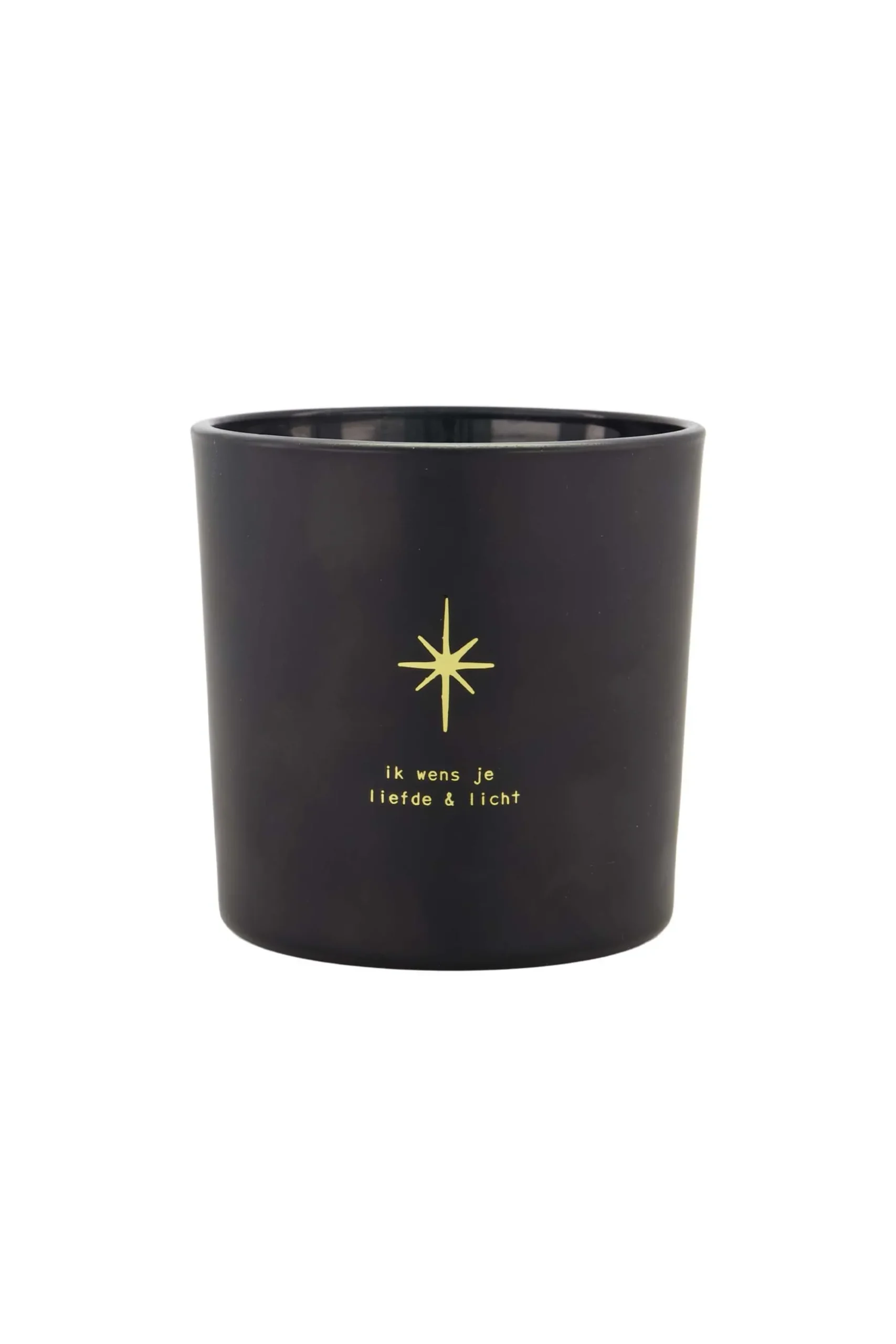 zusss geurkaars in doosje winterbloem liefde & licht ster zwart