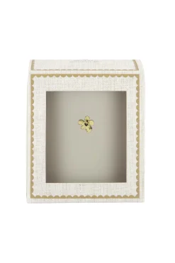 zusss geurkaars in doosje geniet momentje bloem zand/goud