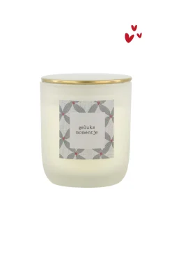 zusss geurkaars in glas geluksmomentje wit