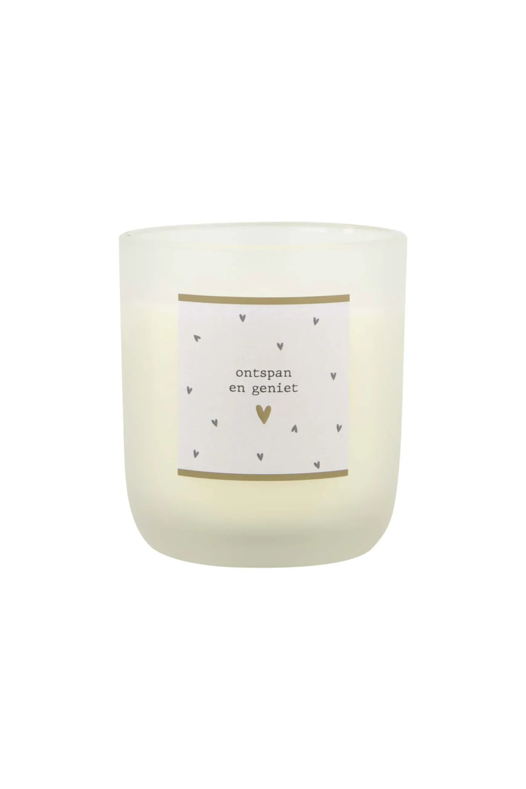 zusss geurkaars in glas ontspan en geniet wit