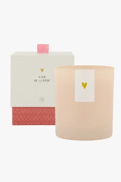 zusss geurkaars in glas vier de liefde poederroze