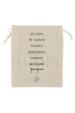 zusss geurkaars in katoenen zakje papa wit