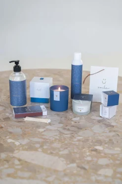 zusss geurkaars in wikkel leukerd blauw
