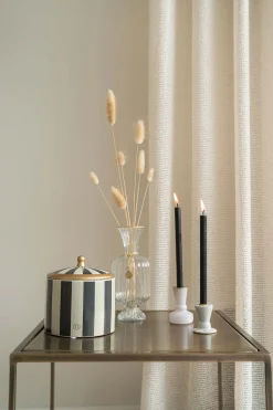 zusss glazen kandelaartje S wit