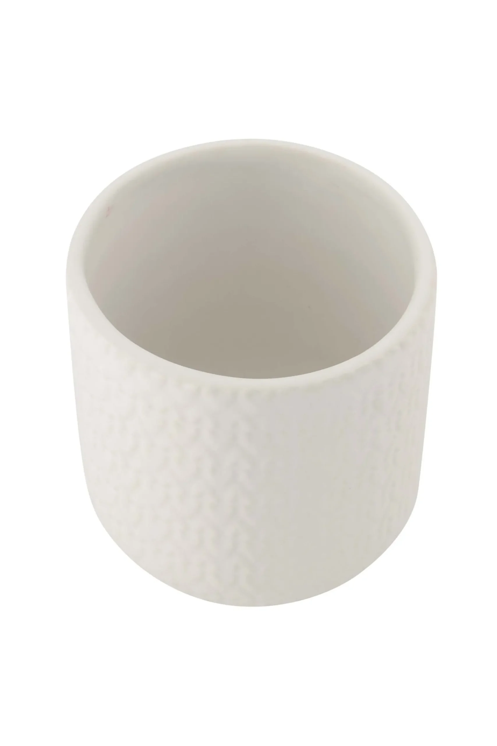 zusss keramieken bewaarpot met houten deksel hartjes 12cm wit