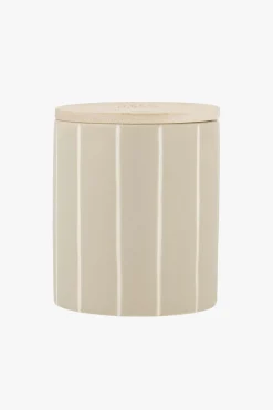 zusss keramieken geurkaars met houten deksel veel liefs zand