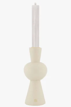 zusss keramieken kandelaar met bolling zand spikkels