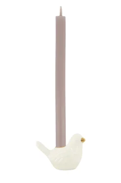 zusss keramieken kandelaartje vogel wit