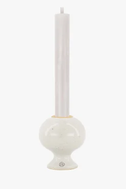 zusss keramieken kandelaar M glazuur zand spikkels