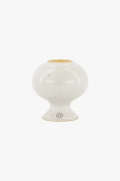 zusss keramieken kandelaar M glazuur zand spikkels