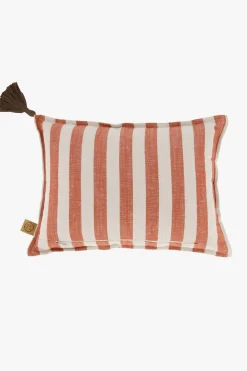 zusss kussen klavertje en strepen 35x25cm peper en zout/brique