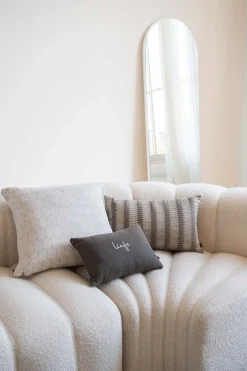 zusss kussen liefs met hartjes 35x25cm groengrijs