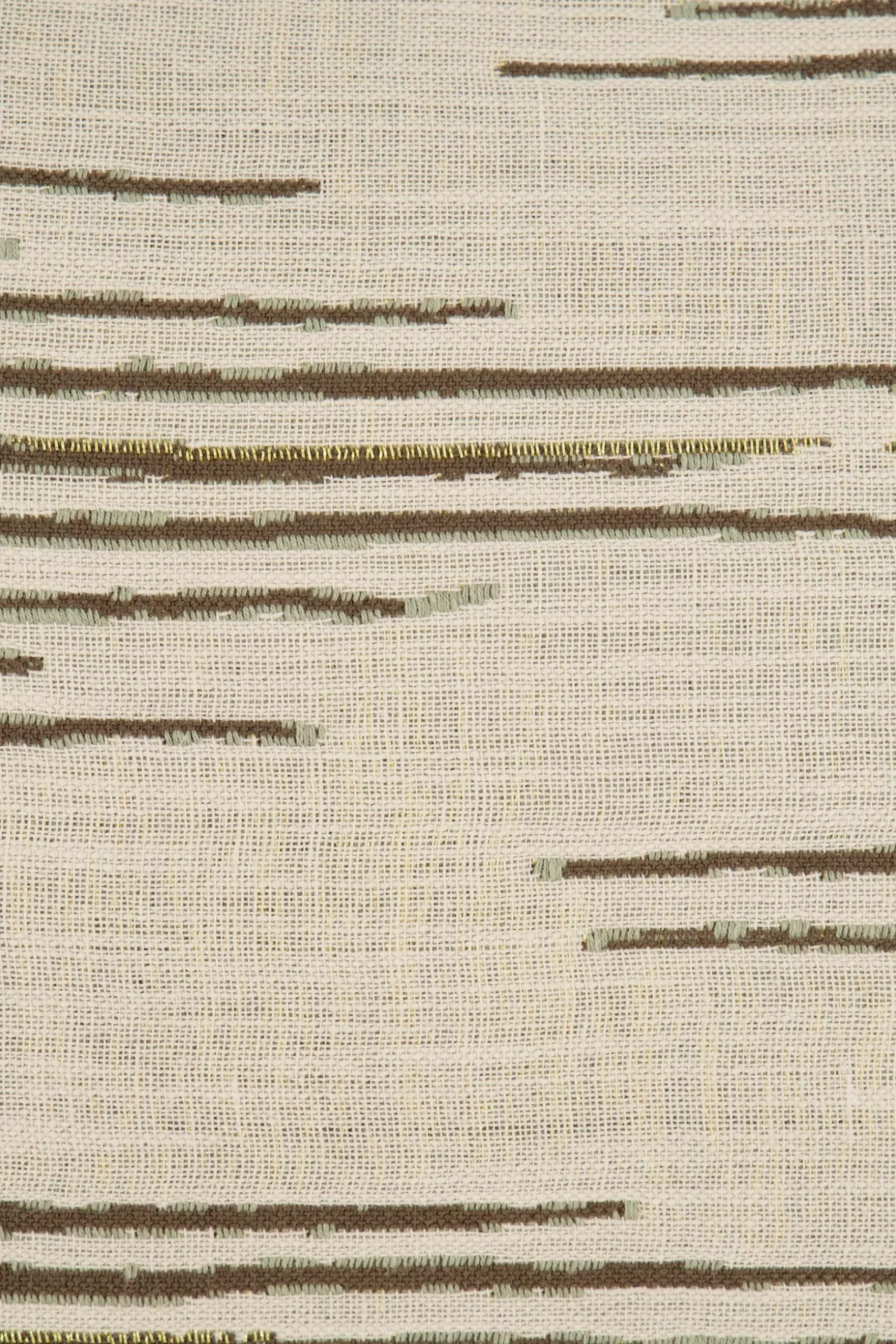 zusss kussen lijnenpatroon 60x40cm zand/leem/saliegroen