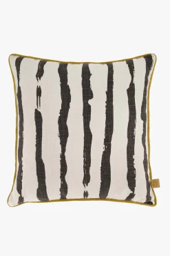 zusss kussen penseelstreken 45x45cm zand/antraciet