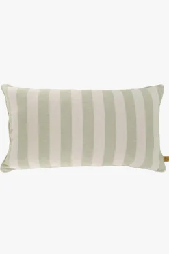 zusss kussen strepen 60x40cm zand/saliegroen