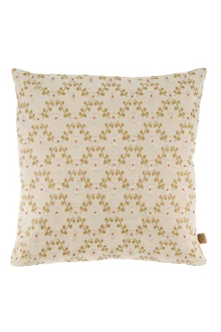 zusss kussen wieber bloem borduur 45x45cm linnen/goud