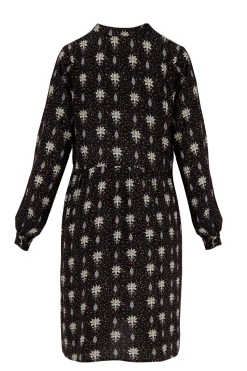 zusss limited jurk met bloemenprint zwart