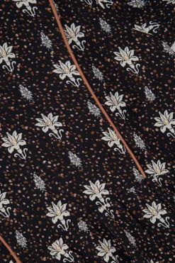 zusss limited jurk met bloemenprint zwart