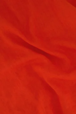 zusss linnen broek koraalrood