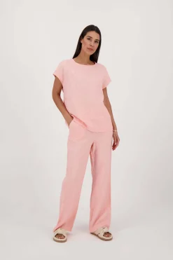 zusss linnen broek roze