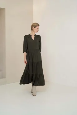 zusss maxi jurk antracietgrijs