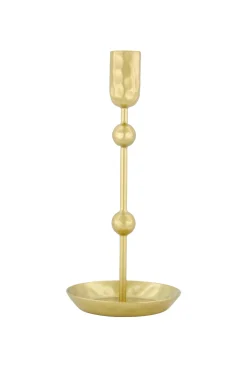 zusss metalen kandelaar 20cm goud