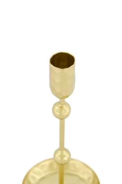 zusss metalen kandelaar 20cm goud