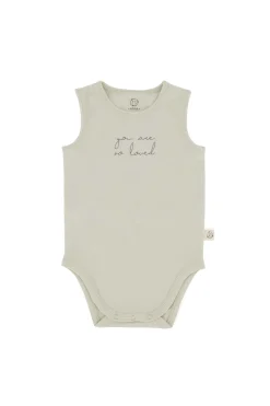 zusss mouwloos rompertje so loved zand